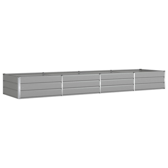 Vidaxl plantenbak lichtgrijs 195 x 100 x 45 cm gegalvaniseerd staal