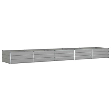 Vidaxl plantenbak lichtgrijs 195 x 100 x 45 cm gegalvaniseerd staal