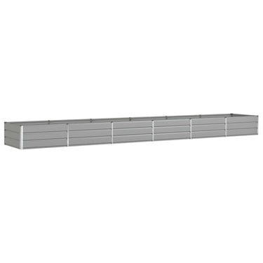 Vidaxl plantenbak lichtgrijs 195 x 100 x 45 cm gegalvaniseerd staal