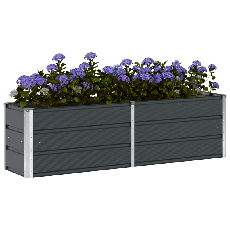 ギャラリービューアに画像をロードする, Vidaxl plantenbak antraciet 160 x 40 x 45 cm staal
