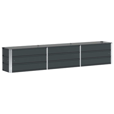 Vidaxl plantenbak antraciet 240 x 40 x 45 cm staal