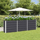 Vidaxl plantenbak antraciet 160 x 40 x 75 cm staal
