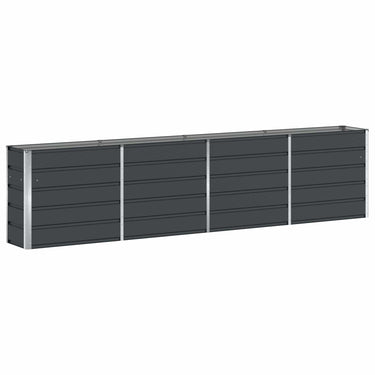 Vidaxl plantenbak antraciet 160 x 40 x 75 cm staal