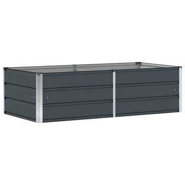 Vidaxl plantenbak antraciet 160 x 80 x 45 cm staal