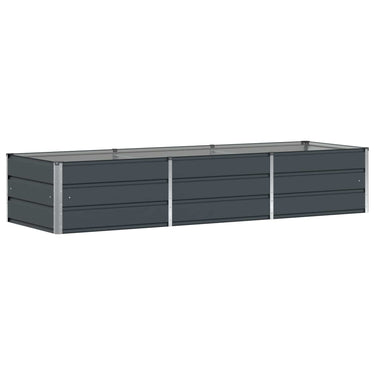 Vidaxl plantenbak antraciet 240 x 80 x 45 cm staal