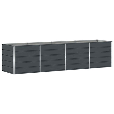 Vidaxl plantenbak antraciet 240 x 80 x 75 cm staal