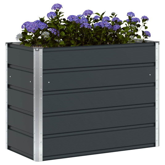 Vidaxl plantenbak antraciet 480 x 50 x 45 cm gegalvaniseerd staal