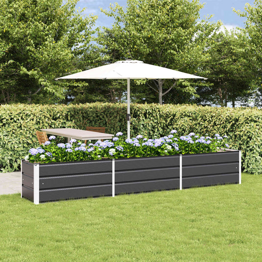 Vidaxl plantenbak antraciet 480 x 50 x 45 cm gegalvaniseerd staal