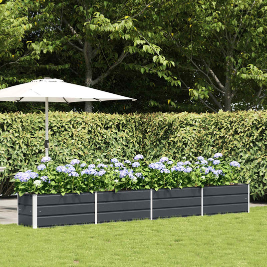 Vidaxl plantenbak antraciet 480 x 50 x 45 cm gegalvaniseerd staal