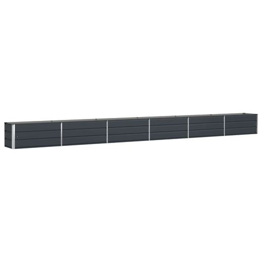 Vidaxl plantenbak antraciet 480 x 50 x 45 cm gegalvaniseerd staal