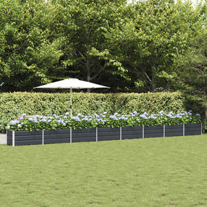 Vidaxl plantenbak antraciet 480 x 50 x 45 cm gegalvaniseerd staal