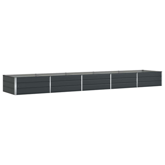 Vidaxl plantenbak antraciet 195 x 100 x 45 cm gegalvaniseerd staal