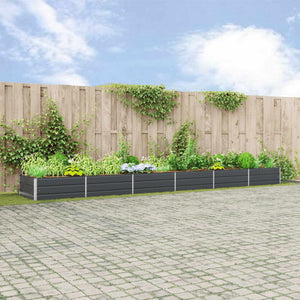 Vidaxl plantenbak antraciet 195 x 100 x 45 cm gegalvaniseerd staal