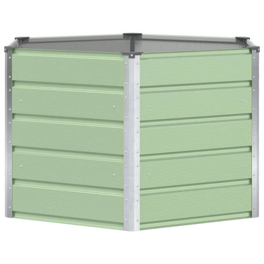 Vidaxl plantenbak pastel groen 129 x 129 x 75 cm staal