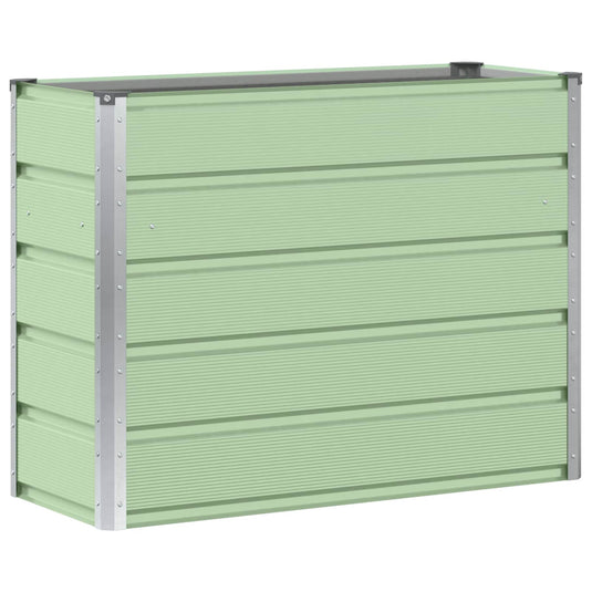 Vidaxl plantenbak groen 100 x 40 x 75 cm staal