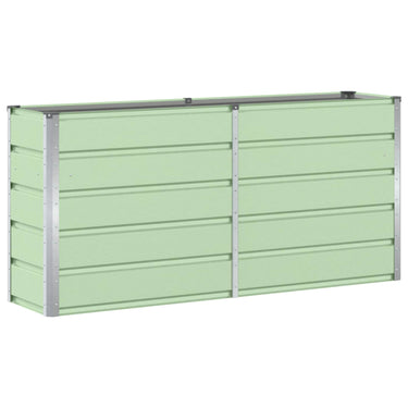 Vidaxl plantenbak groen 160 x 40 x 75 cm staal