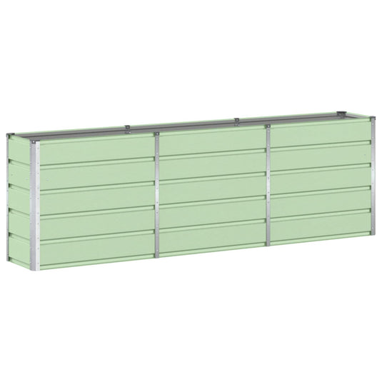Vidaxl plantenbak groen 160 x 40 x 75 cm staal