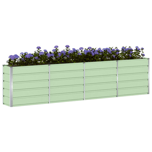 Vidaxl plantenbak groen 160 x 40 x 75 cm staal