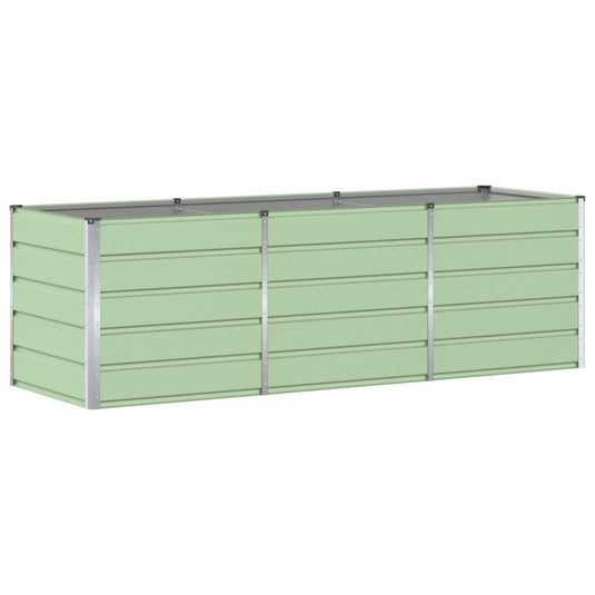 Vidaxl plantenbak groen 240 x 80 x 75 cm staal