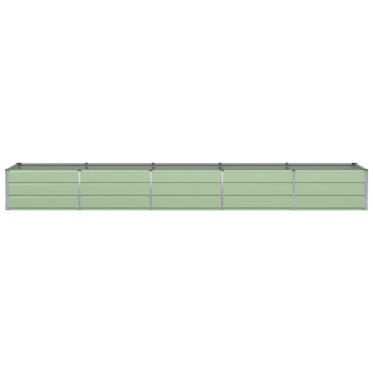 Vidaxl plantenbak groen 400 x 80 x 45 cm staal