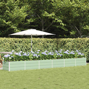 Vidaxl plantenbak groen 480 x 80 x 45 cm staal