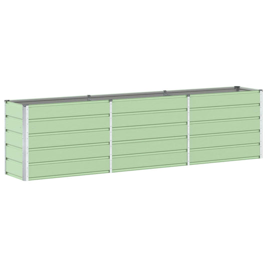 Vidaxl plantenbak pastelgroen 480 x 50 x 45 cm gegalvaniseerd staal