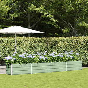 Vidaxl plantenbak pastelgroen 480 x 50 x 45 cm gegalvaniseerd staal