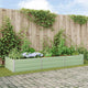 Vidaxl plantenbak pastelgroen 195 x 100 x 45 cm gegalvaniseerd staal