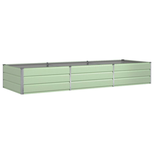 Vidaxl plantenbak pastelgroen 195 x 100 x 45 cm gegalvaniseerd staal