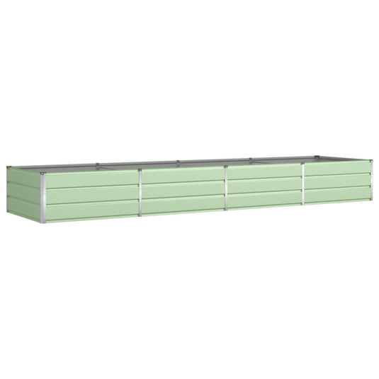 Vidaxl plantenbak pastelgroen 195 x 100 x 45 cm gegalvaniseerd staal