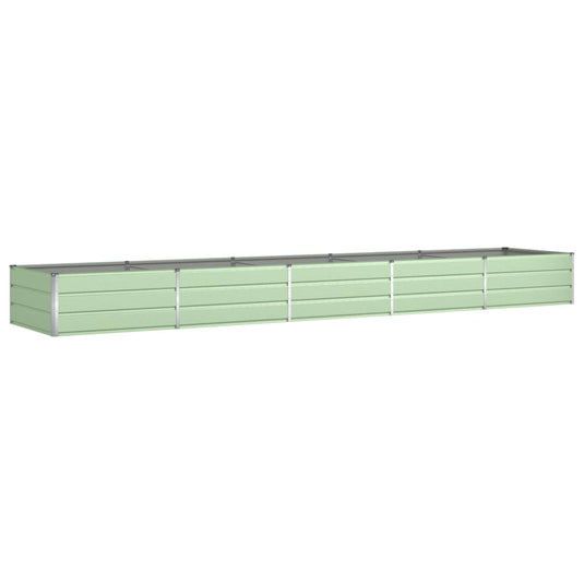 Vidaxl plantenbak pastelgroen 195 x 100 x 45 cm gegalvaniseerd staal