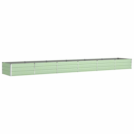 Vidaxl plantenbak pastelgroen 195 x 100 x 45 cm gegalvaniseerd staal