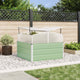 Vidaxl plantenbak pastel groen 100 x 100 x 77 cm gegalvaniseerd staal