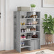 Vidaxl schoenenkast met plank 2 pcs grijs sonoma bewerkt hout