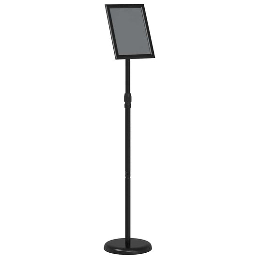 Vidaxl beurs displays zwart 25 x 25 x 125 cm aluminium