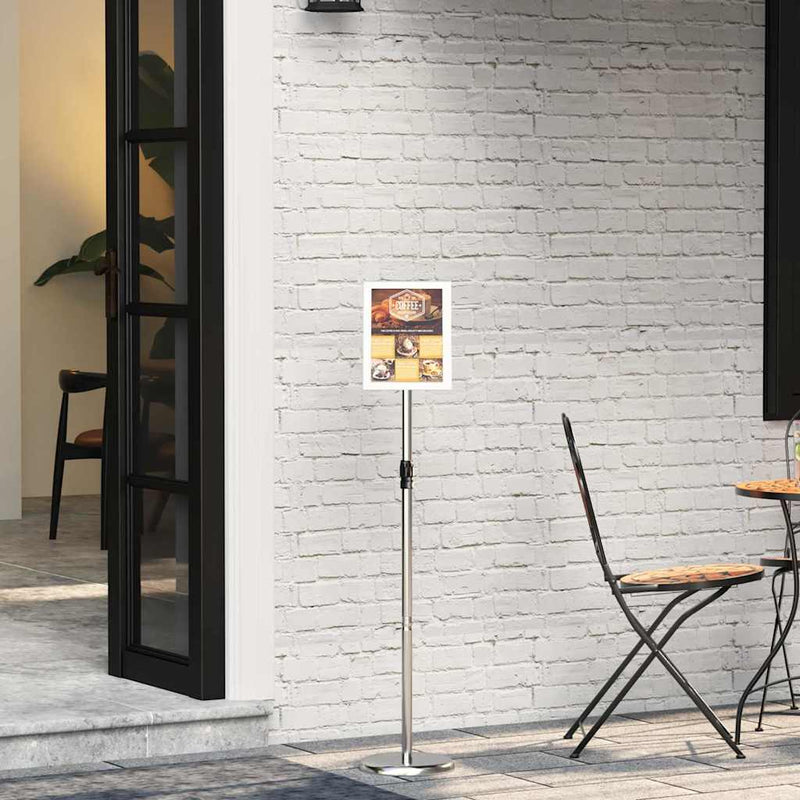 Chargez l'image dans la visionneuse de la galerie, Vidaxl beurs displays zilver 25 x 25 x 125 cm aluminium
