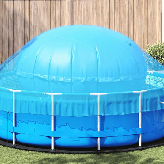 Vidaxl winter pool kussen blauw ø 220 x 140 cm pvc