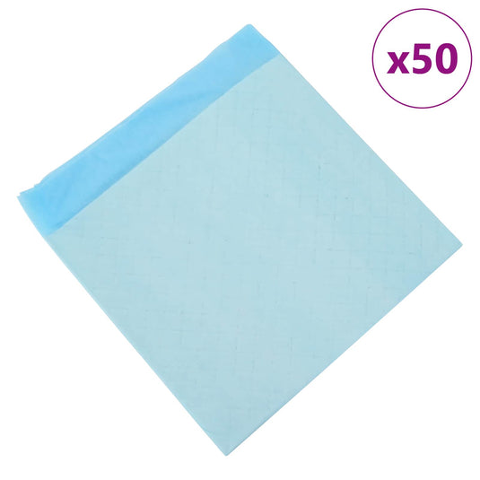 Vidaxl niet-geweven stof huisdier trainingspad 50 pcs blauw en wit