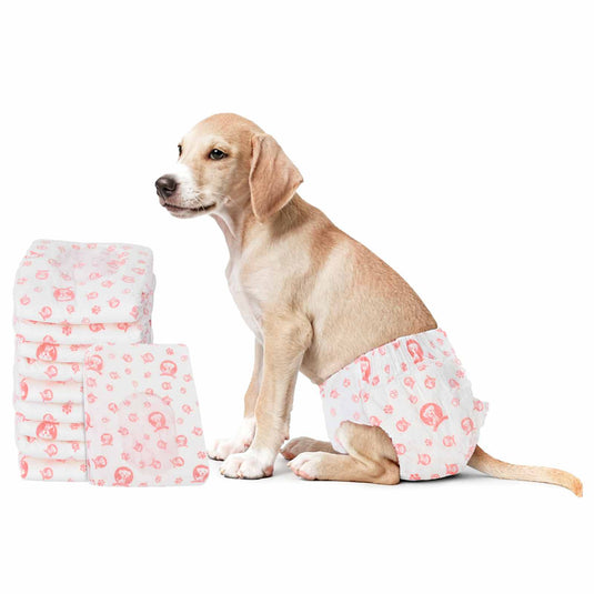 Vidaxl wegwerpdoggyluier voor teefjes 30 pcs wit l