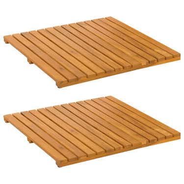 Vidaxl badmat effen bruin 50 x 50 cm hout