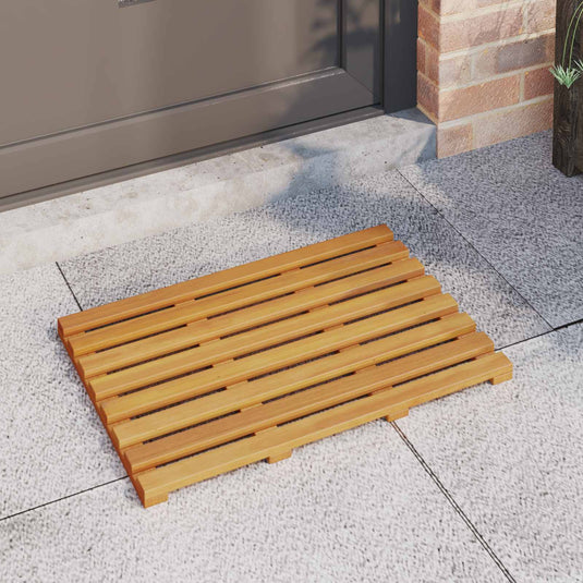 Vidaxl badmat effen bruin 100 x 53 cm hout