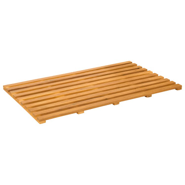 Vidaxl badmat effen bruin 100 x 53 cm hout