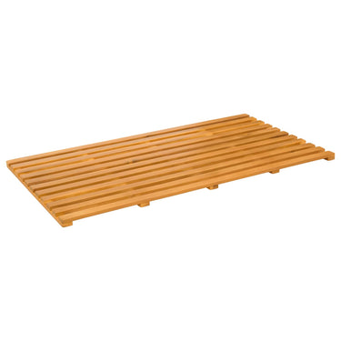 Vidaxl badmat effen bruin 100 x 53 cm hout