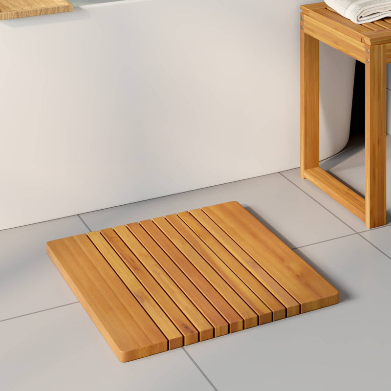 Afbeelding laden in galerijviewer, Vidaxl badmat effen bruin 59 x 40 cm hout

