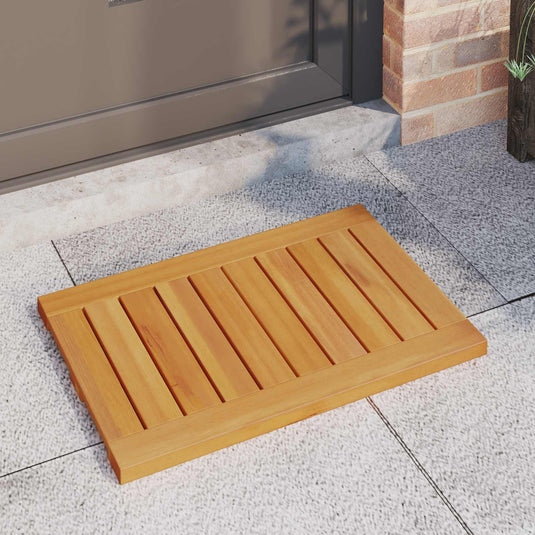 Vidaxl badmat effen bruin 60 x 40 cm hout