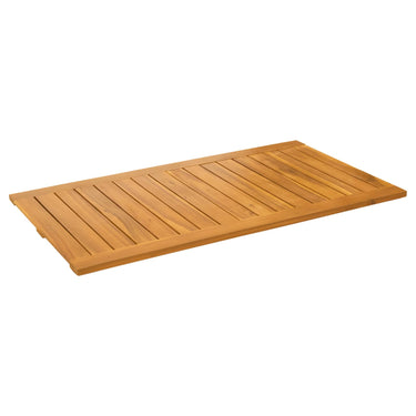 Vidaxl badmat effen bruin 100 x 55 cm hout