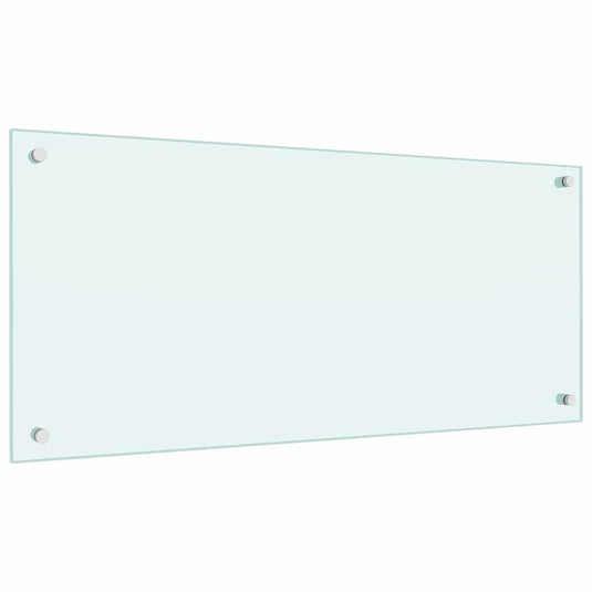 Vidaxl keuken spatscherm 2 pcs wit 90 x 40 cm gehard glas