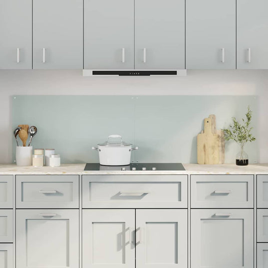 Vidaxl keuken spatscherm 2 pcs wit 90 x 50 cm gehard glas