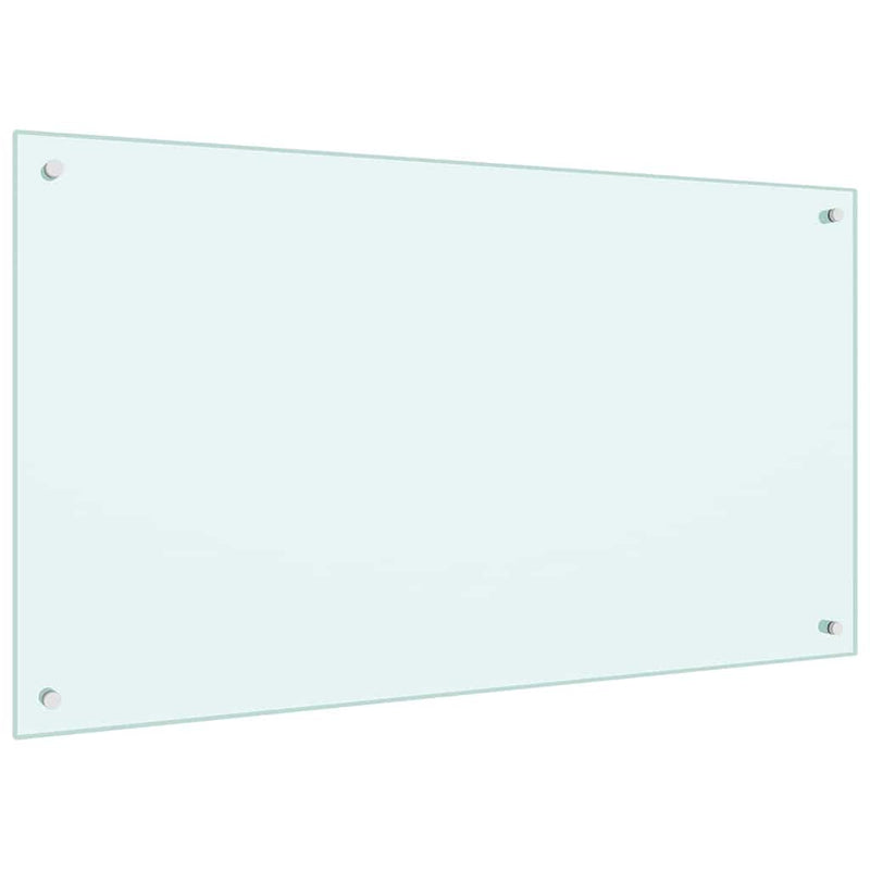 ギャラリービューアに画像をロードする, Vidaxl keuken spatscherm 2 pcs wit 100 x 60 cm gehard glas

