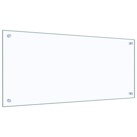 Vidaxl keuken spatscherm 2 pcs doorzichtig 90 x 40 cm gehard glas